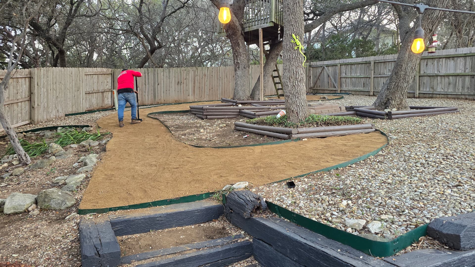 Backyard Hardscape Enhancement with Heavenly Lawn Care