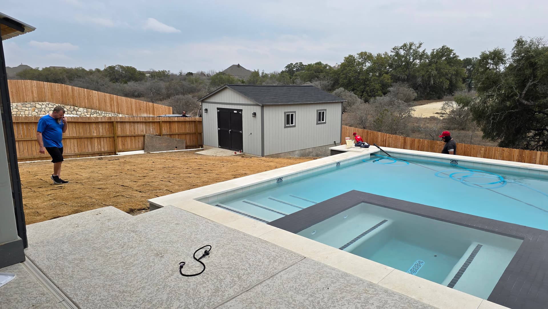Gallery photos for Backyard Sod Installation Around Pool Area: Image #3